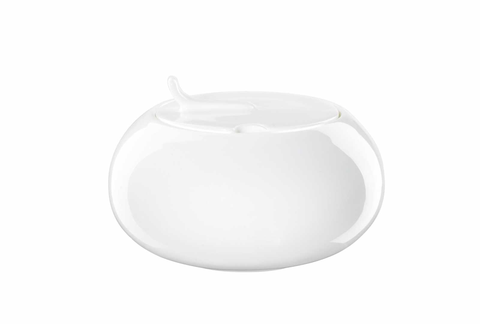 product image - Сахарница фарфоровая с крышкой ASA Selection A TABLE, объем 0,15 л, белый