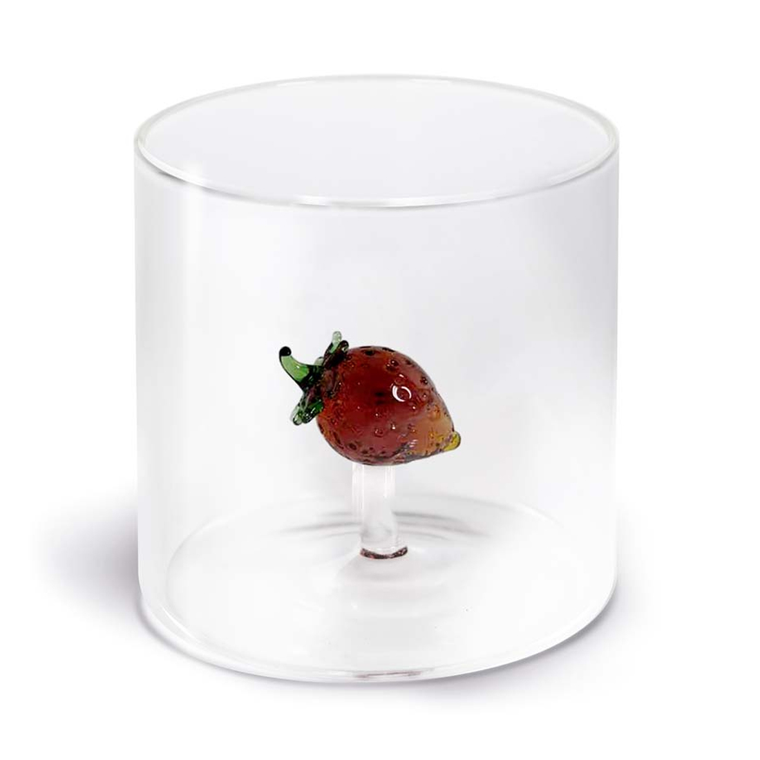 product image - Стакан "Клубника" WD Lifestyle Monterey Fruits, объем 0,25 л, прозрачный