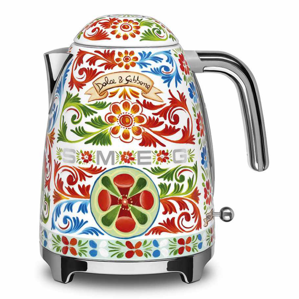 product image - Чайник електричний Smeg Sicily is my Love в колаборації з Dolce & Gabbana, об'єм 1,7л, різнокольоровий