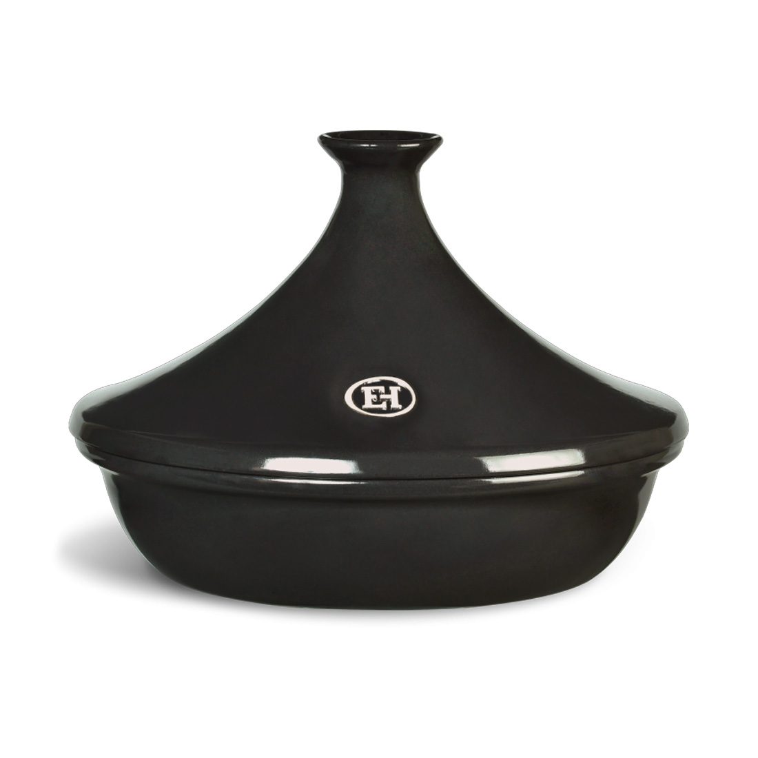 product image - Таджин Emile Henry Flame, об'єм 3,6 л, діаметр 32,5 см, чорний
