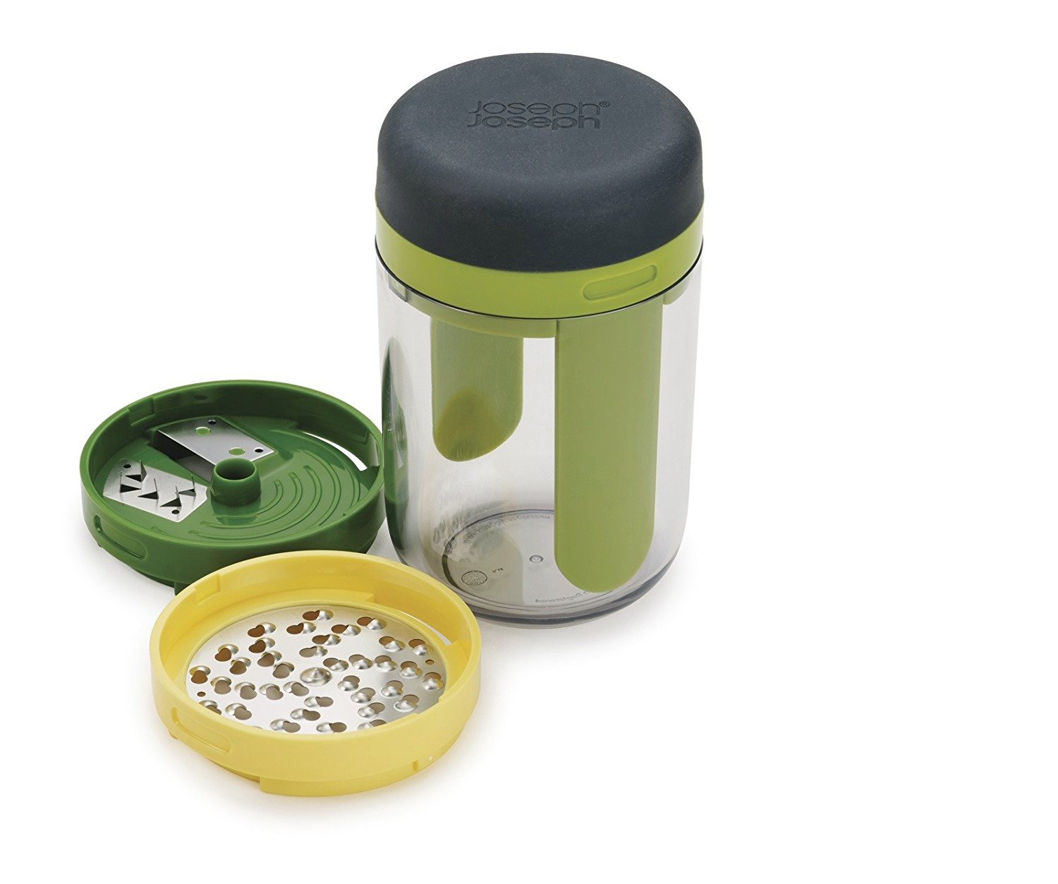 product image - Тертка спіралайзер з трьома лезами та контейнером для зберігання spiro Joseph Joseph, 17,3х23,5х7,9 см