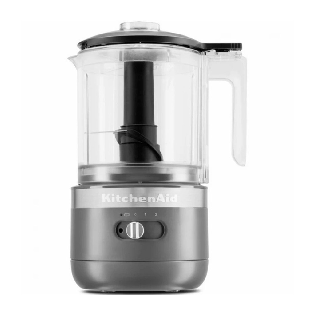 product image - Мінікомбайн бездротовий KitchenAid, об'єм чаші 1,2 л, сірий вугілля