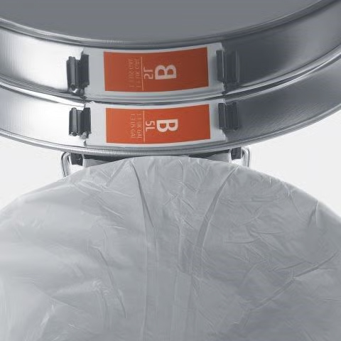 Набір пакетів для сміття Brabantia "B", об'єм 5 л, 40 шт, білий з візерунком