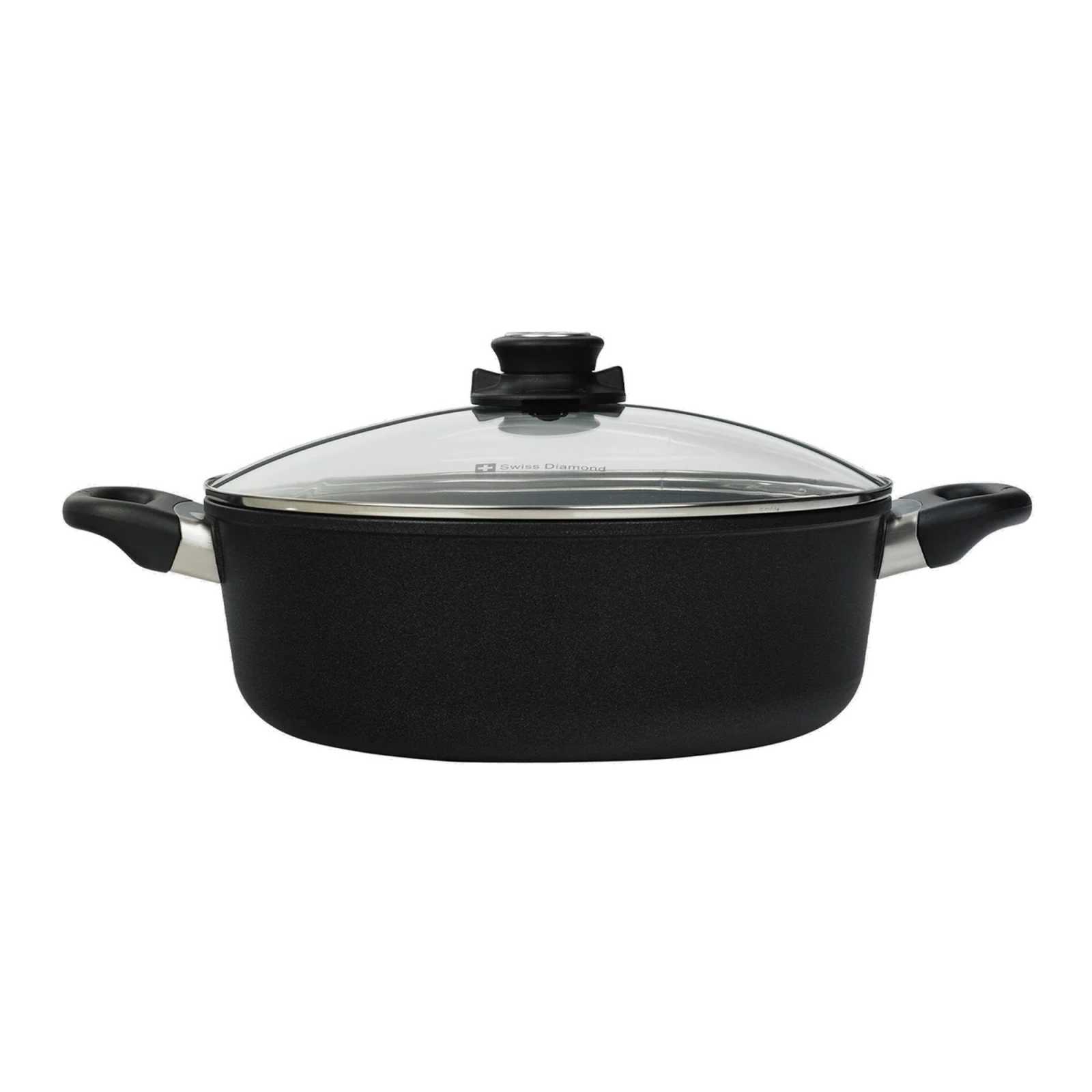 Кастрюля с крышкой Swiss Diamond XD INDUCTION, объем 5 л, диаметр 28 см, черный