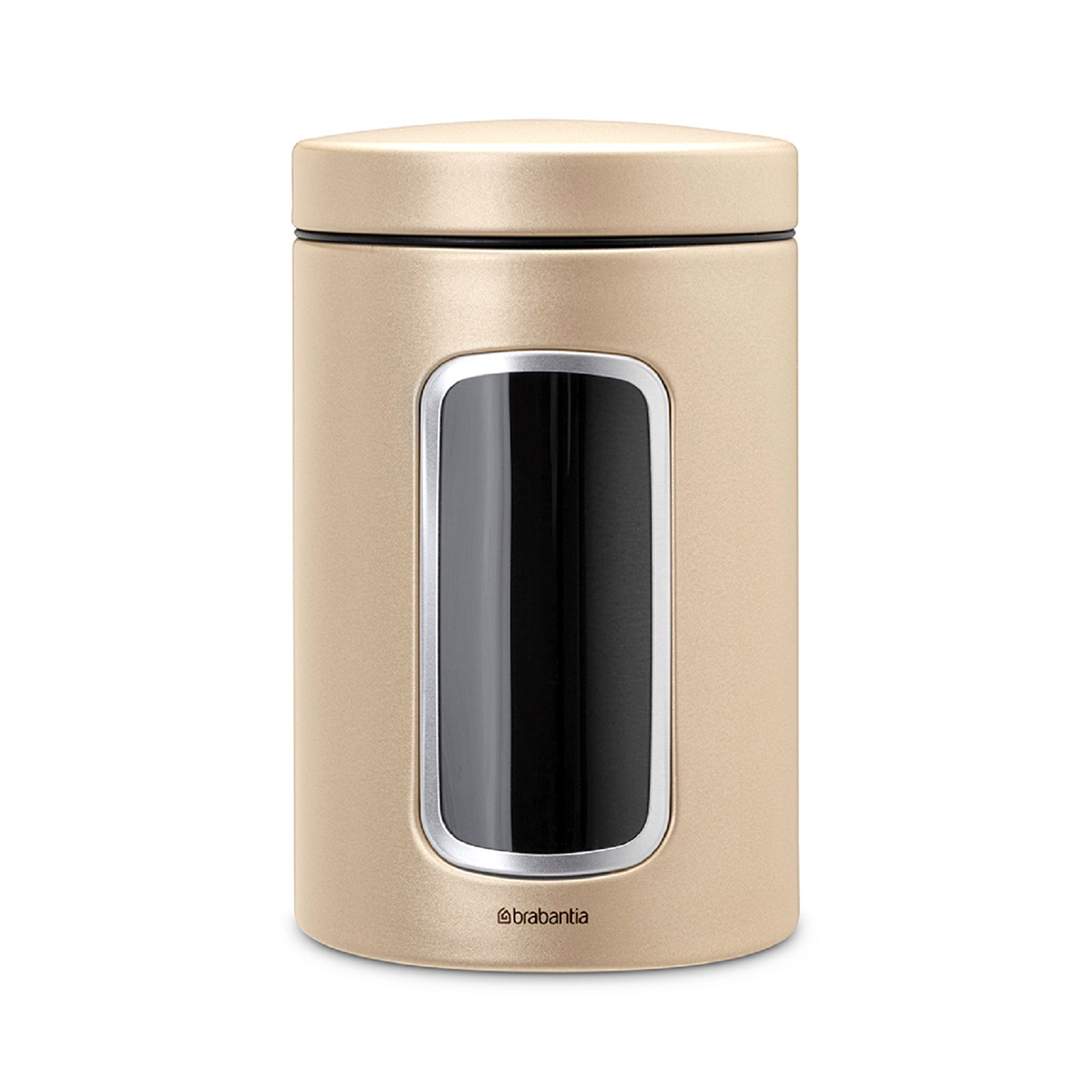 product image - Ємність з кришкою для продуктів Brabantia WINDOW CANISTER, об'єм 1,4 л, шампань