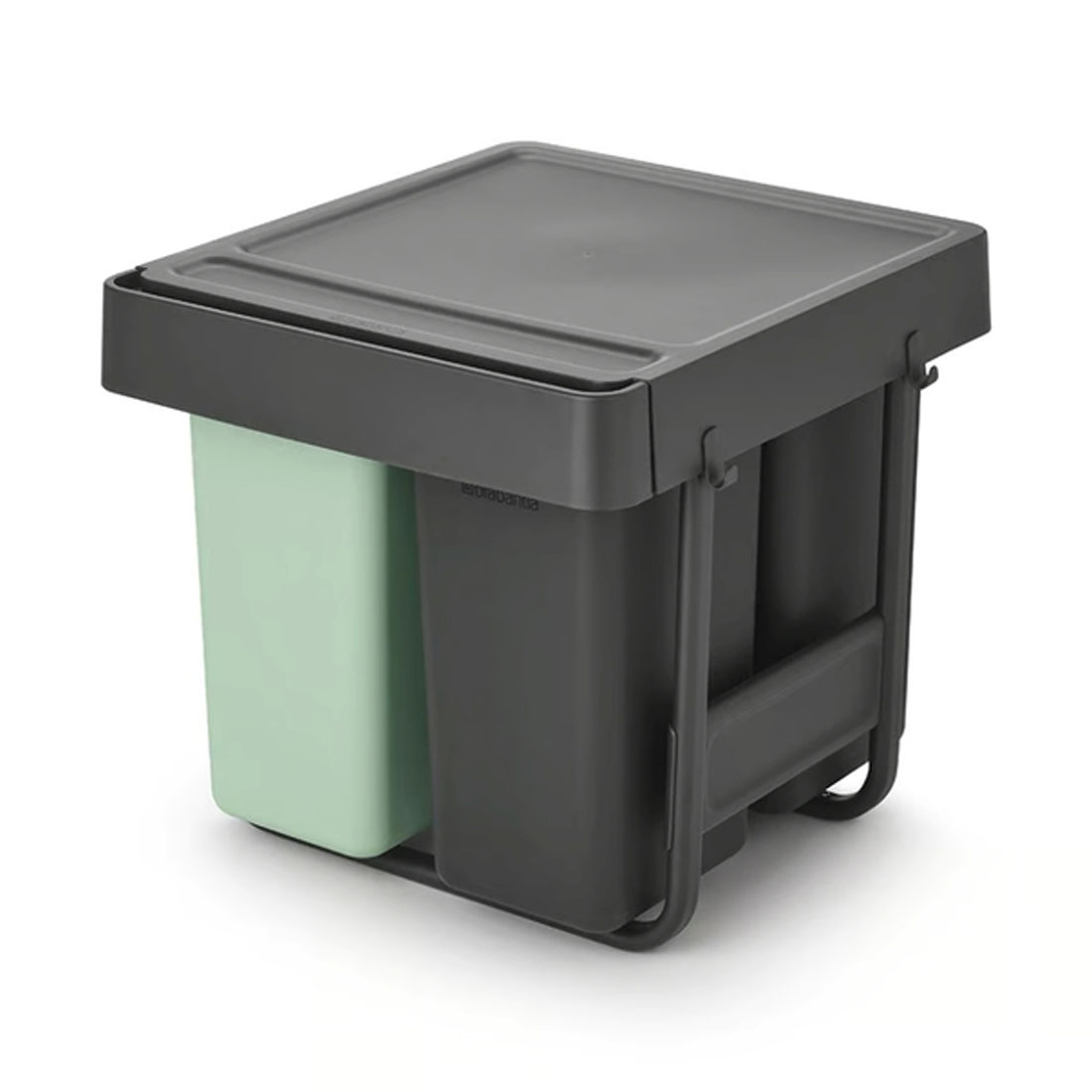 product image - Бак для сміття Brabantia Sort&Go, об'єм 10+10+20 л, м'ятно-сірий