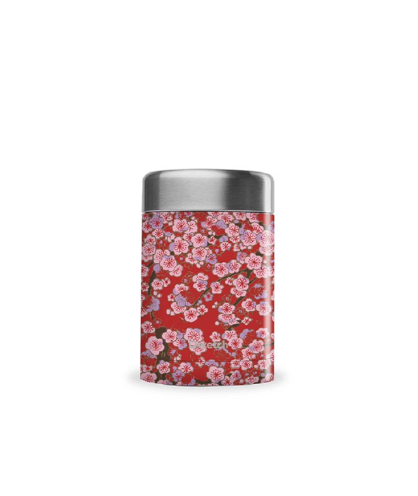product image - Термос для еды Qwetch FLOWERS, объем 0,34 л, красный