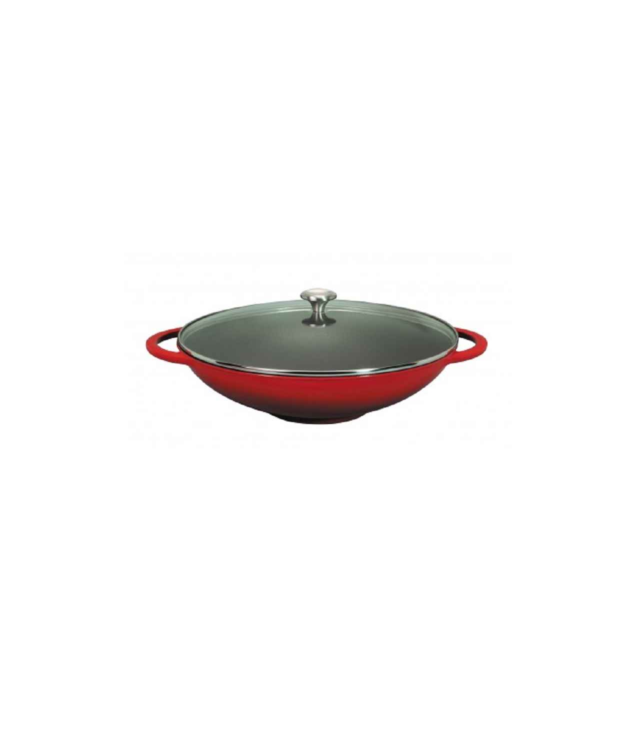 product image - Вок з кришкою Chasseur WOK, діаметр 37 см, об'єм 4,5 л, червоний