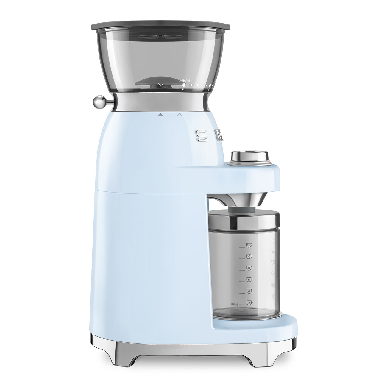 Кофемолка Smeg 50 STYLE, 15x34,5x22 см, голубой