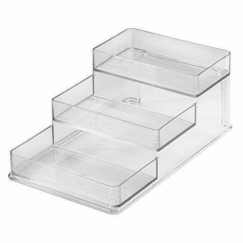 product image - Органайзер кухонный 3-х ярусный InterDesign LINUS, 15,8х26х10,1 см, прозрачный