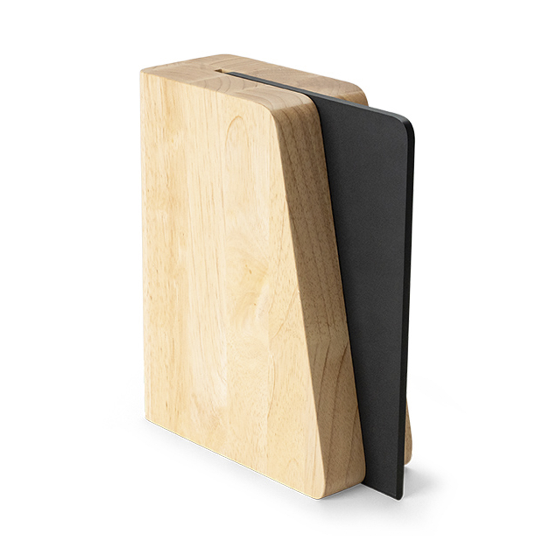 product image - Блок для ножей магнитный с доской Continenta Duracore, 9x20,5x27,5 см, бежевый с черным