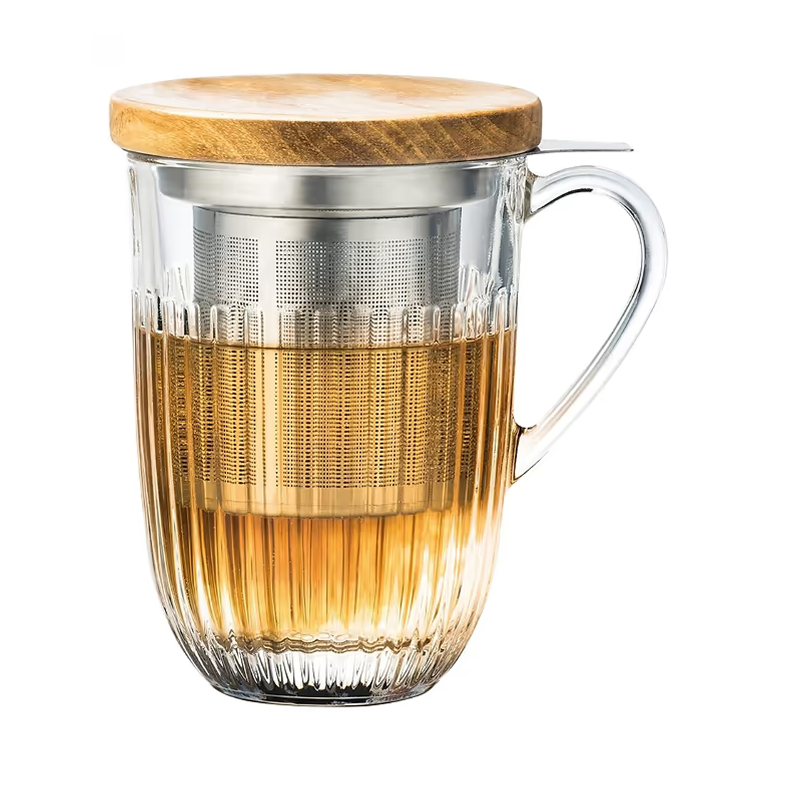 product image - Кружка заварочная с ситом La Rochere Ouessant, объем 0,4 л, прозрачный