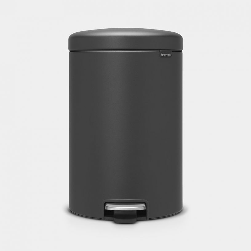 product image - Бак для сміття Brabantia PEDAL BIN NEWICON, об'єм 20 л, темно-сірий