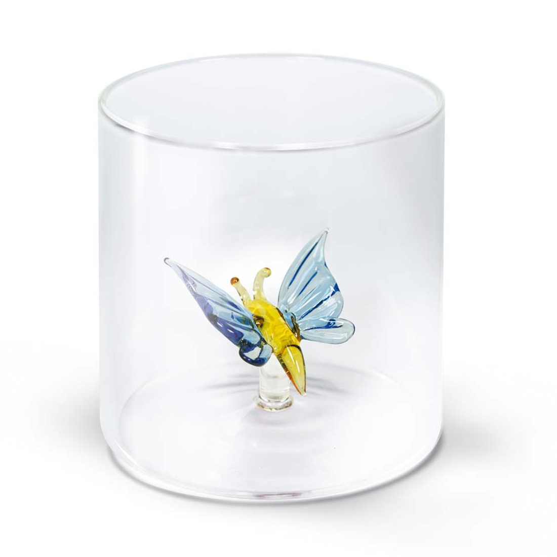 product image - Склянка «Метелик» WD Lifestyle Monterey Fly Animals, об'єм 0,25 л, прозорий