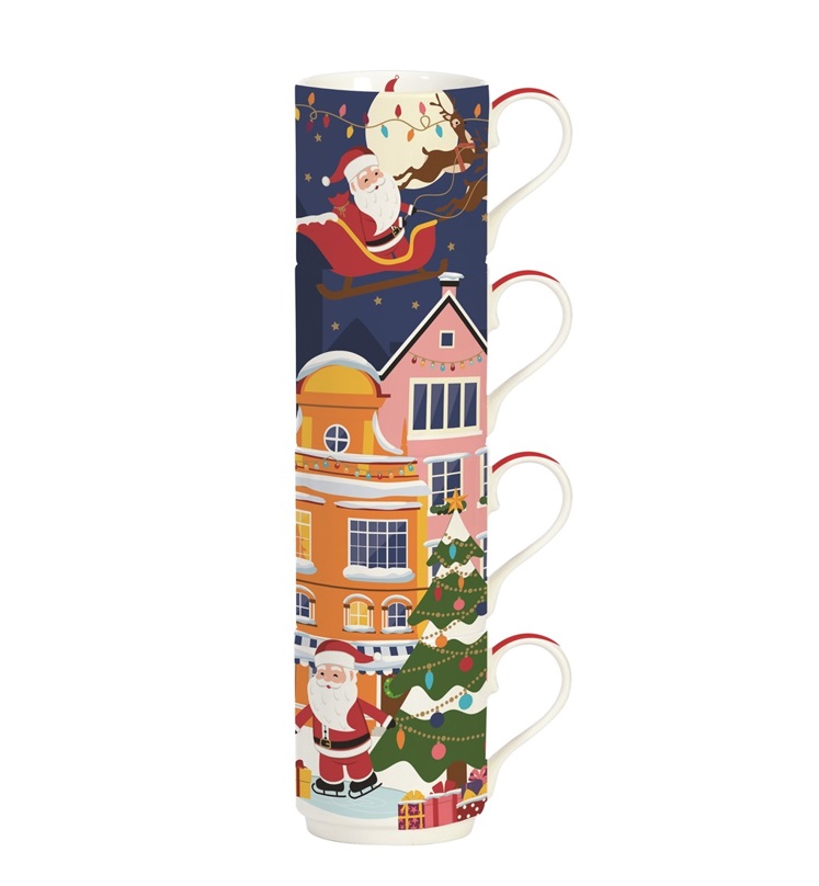 product image - Набор кружек Easy Life CHRISTMAS FRIENDS, объем 0,275 л, 4шт