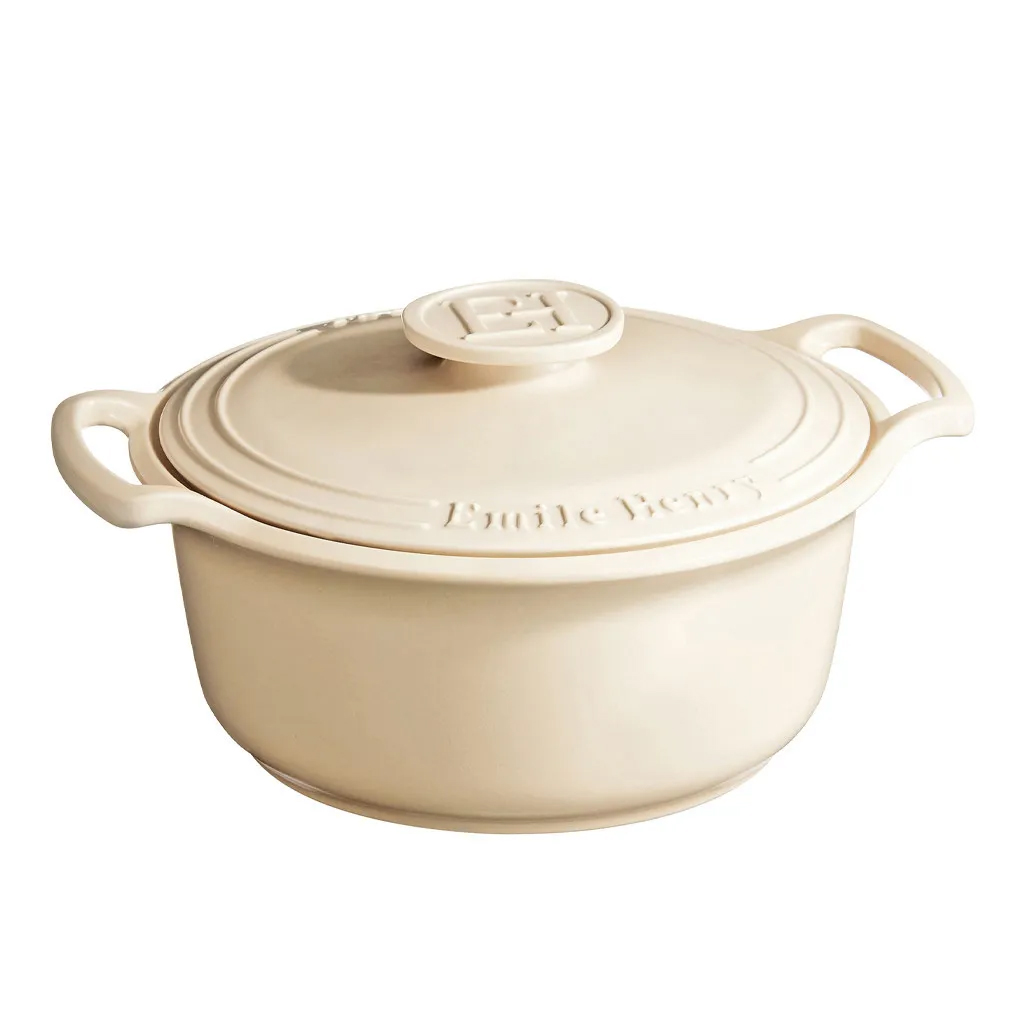 product image - Каструля з кришкою Emile Henry SUBLIME, об'єм 4 л, кремовий