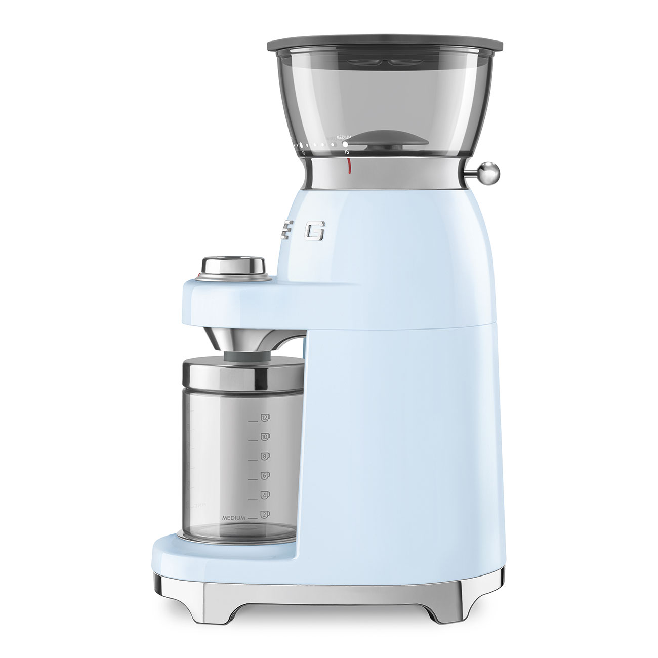 Кофемолка Smeg 50 STYLE, 15x34,5x22 см, голубой
