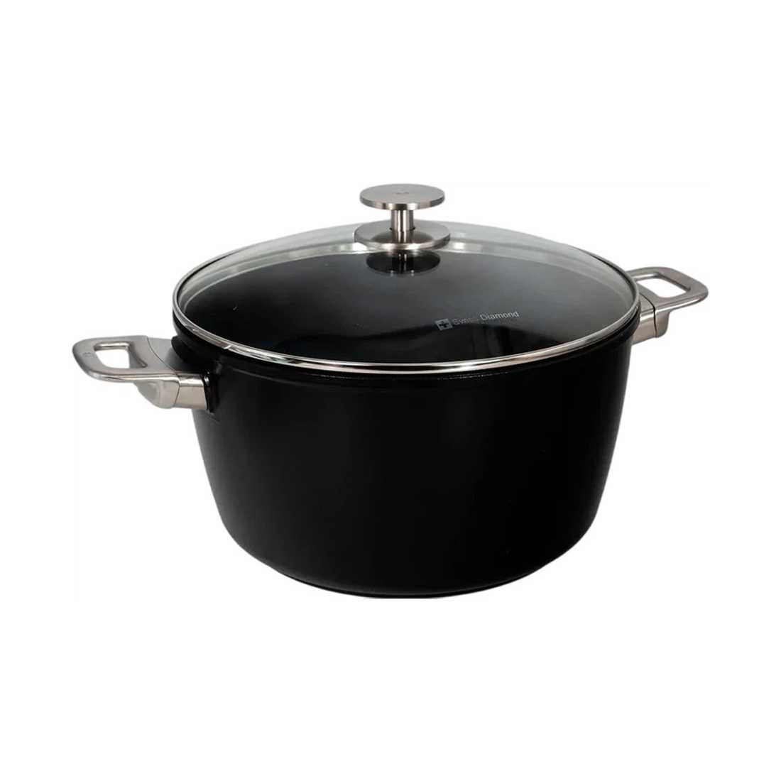 product image - Каструля з кришкою Swiss Diamond CXD Induction, об'єм 5,2 л, діаметр 24 см, чорний