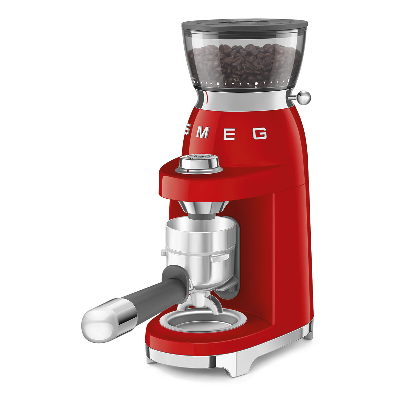 Кофемолка Smeg 50 STYLE, 15x34,5x22 см, красный