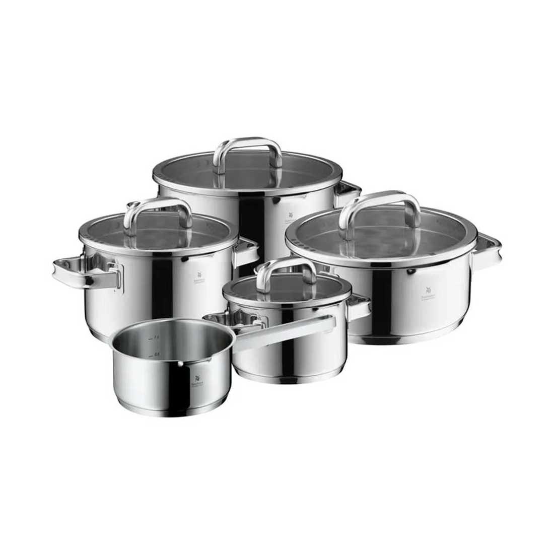 product image - Набор кастрюль с крышками WMF Function 4 Advanced, серебристый, 5 шт