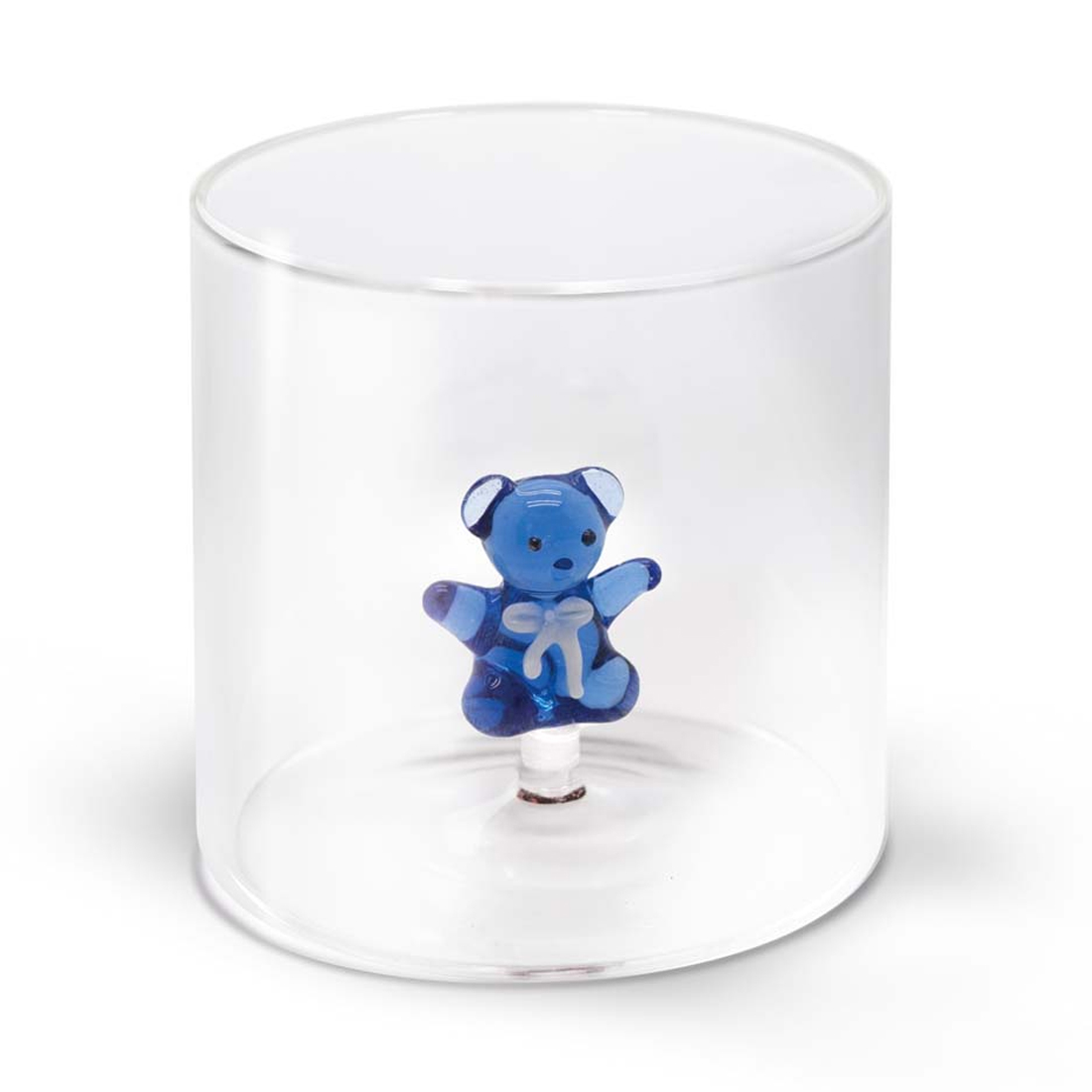 product image - Стакан "Мишка" WD Lifestyle Monterey Animals Blue, объем 0,25 л, прозрачный