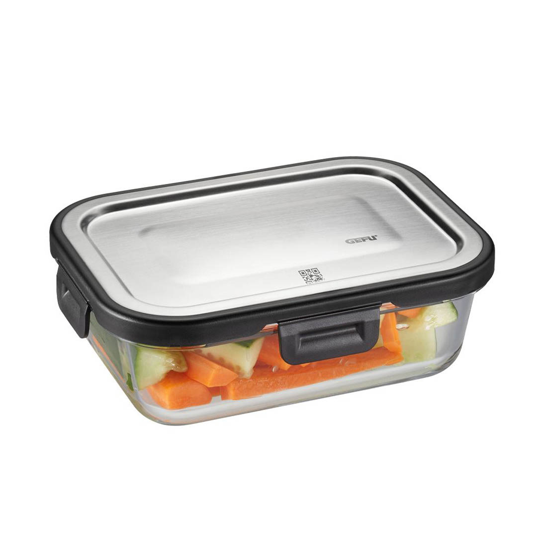 product image - Контейнер для зберігання продуктів GEFU MILO, розміри 17,7 х 13 х 5,9 см, об'єм 0,6 л, прозорий