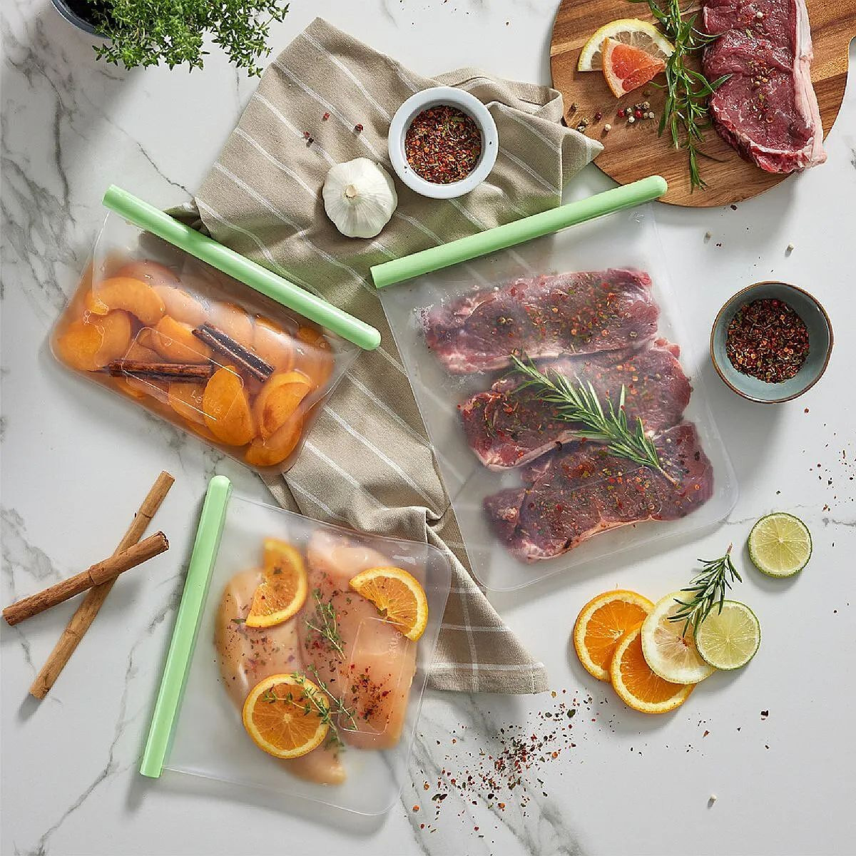 Набор силиконовых пакетов Lekue, прозрачный, 3 шт