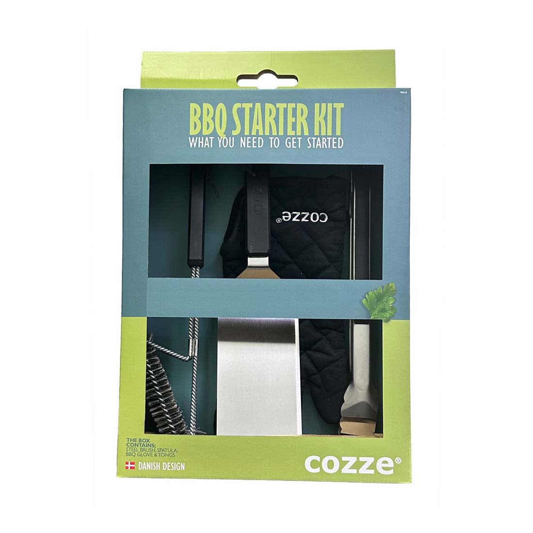 product image - Набір для BBQ Cozze, сріблястий з чорним, 4 предм