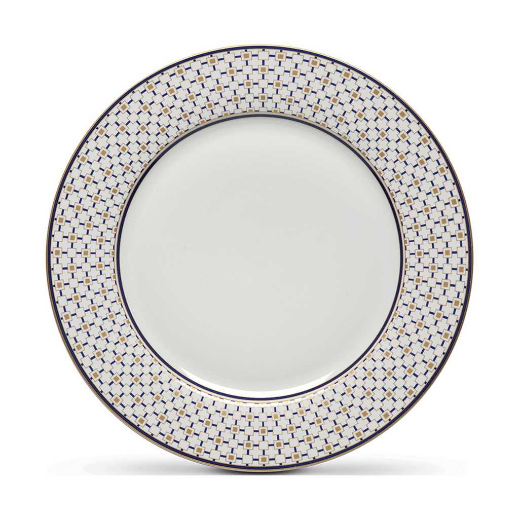 product image - Тарелка фарфоровая Pozzi Milano CHARLES, диаметр 27 см, с геометрическим узором