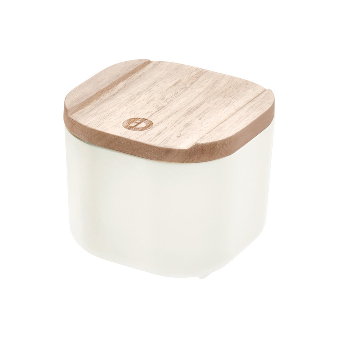 product image - Органайзер для хранения с крышкой InterDesign, 9x9x6 см, белый