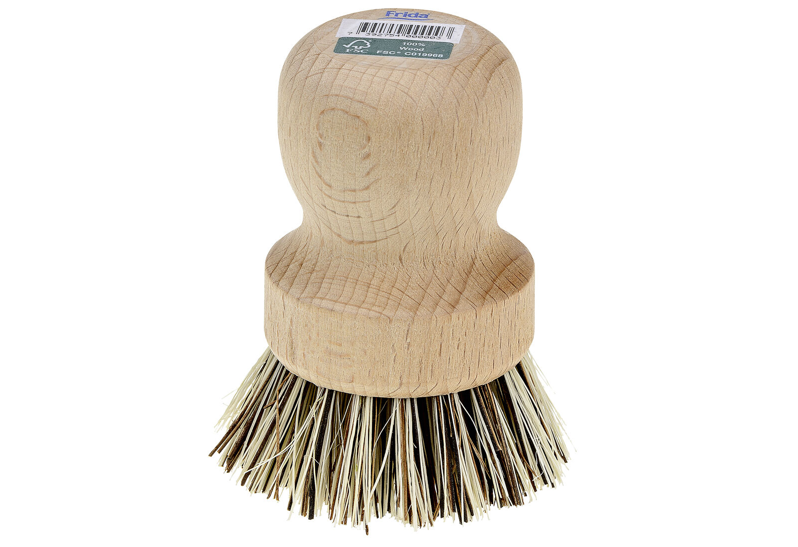 product image - Щетка для мытья посуды Frida деревянная, бежевая (14028)