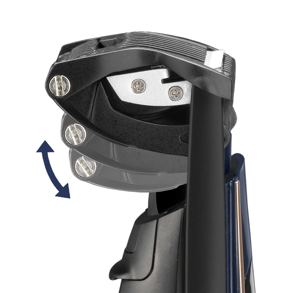 Тример для бороди і вусів з LED-екраном BaByliss, синій