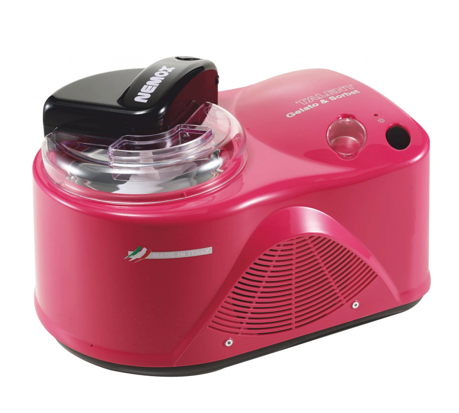 product image - Мороженица автоматическая Nemox Talent Gelato & Sorbet, 26,5х33,5х24,5 см, розовый