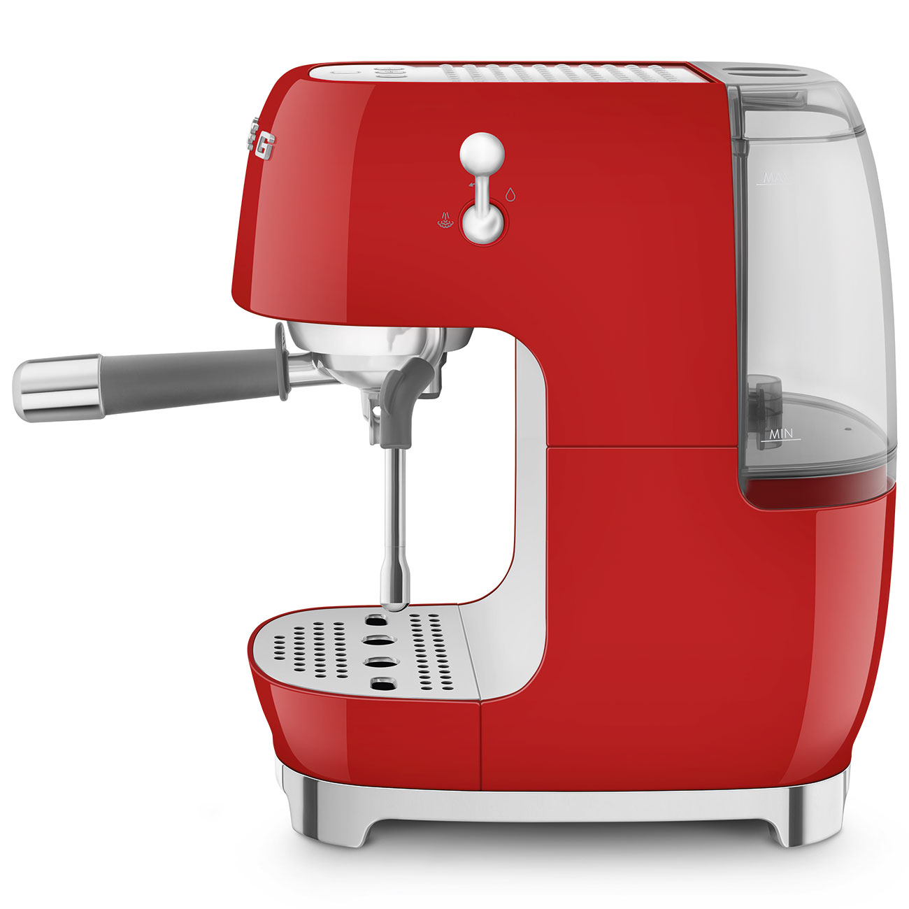 Кавоварка еспресо Smeg 50 Style, 36,4x20,5x29,5 см, червоний