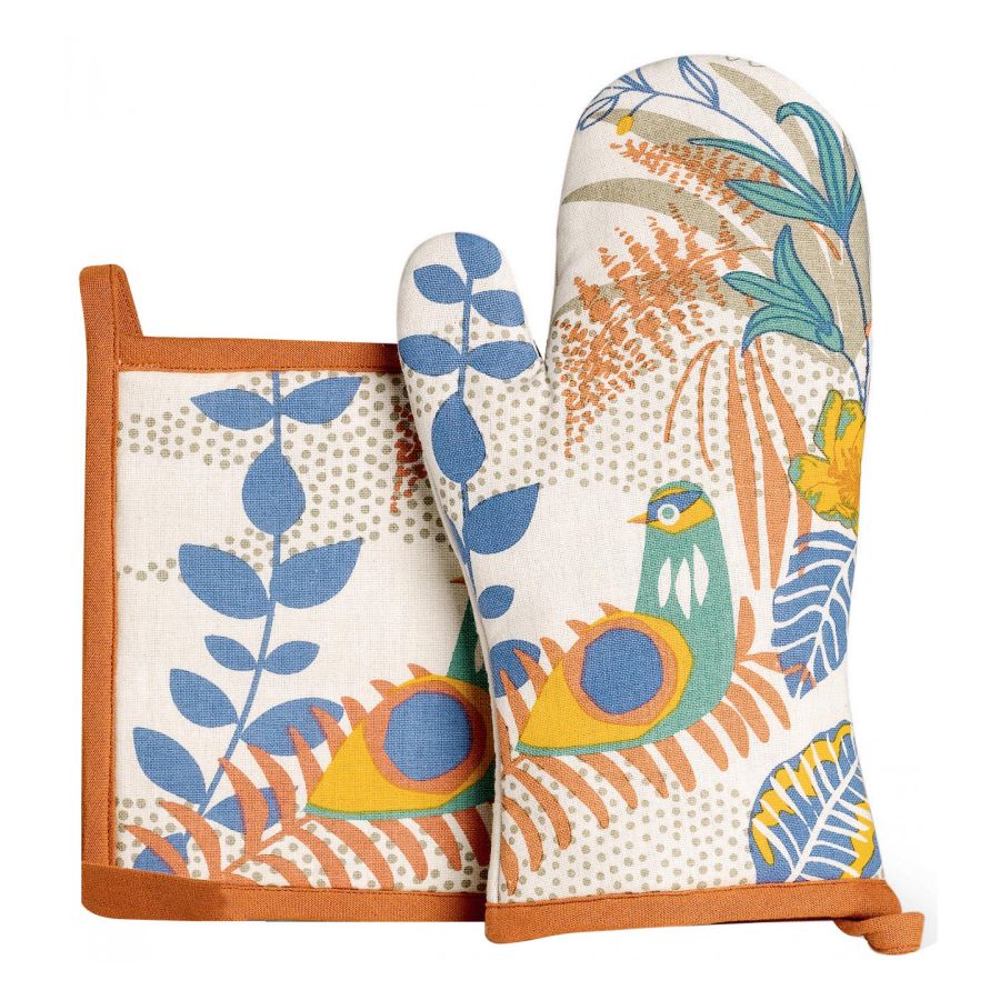 product image - Набор кухонный: варежка и прихватка Winkler LILIA, разноцветный, 2 предмета