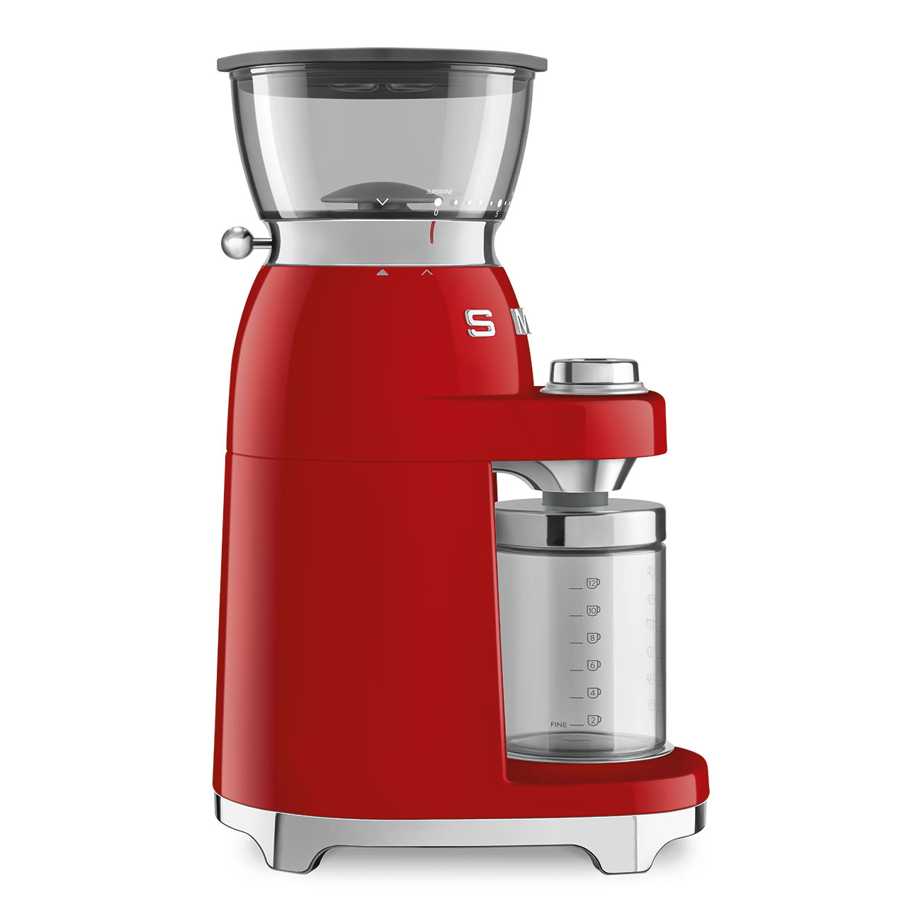 Кофемолка Smeg 50 STYLE, 15x34,5x22 см, красный