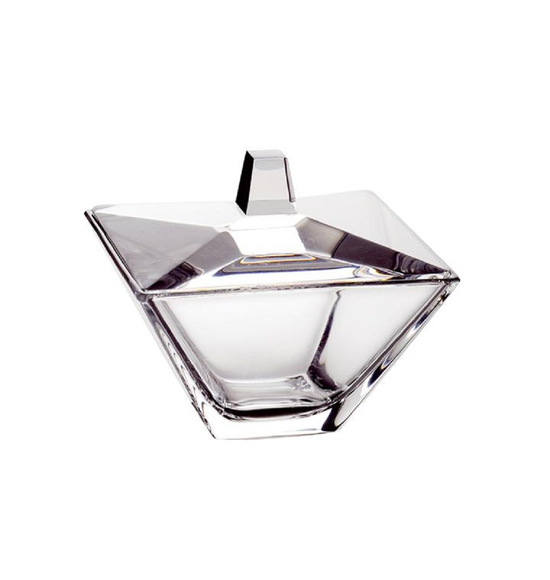 product image - Конфетница с крышкой Vidivi TORCELLO, 14х14х12,5 см, стекло, прозрачный