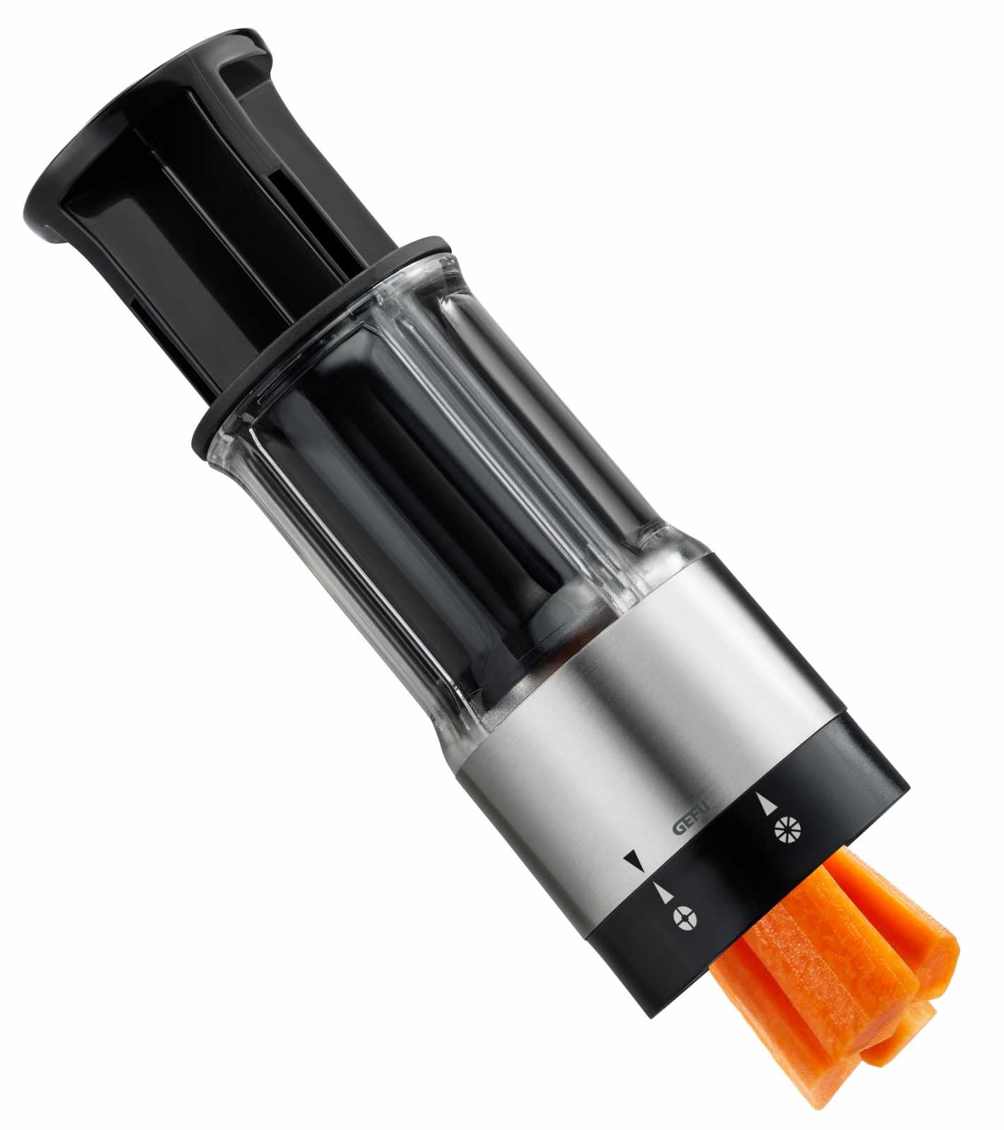 product image - Измельчитель для нарезки дольками GEFU CHOPPING, диаметр 7 см, высота 17,3 см, черный