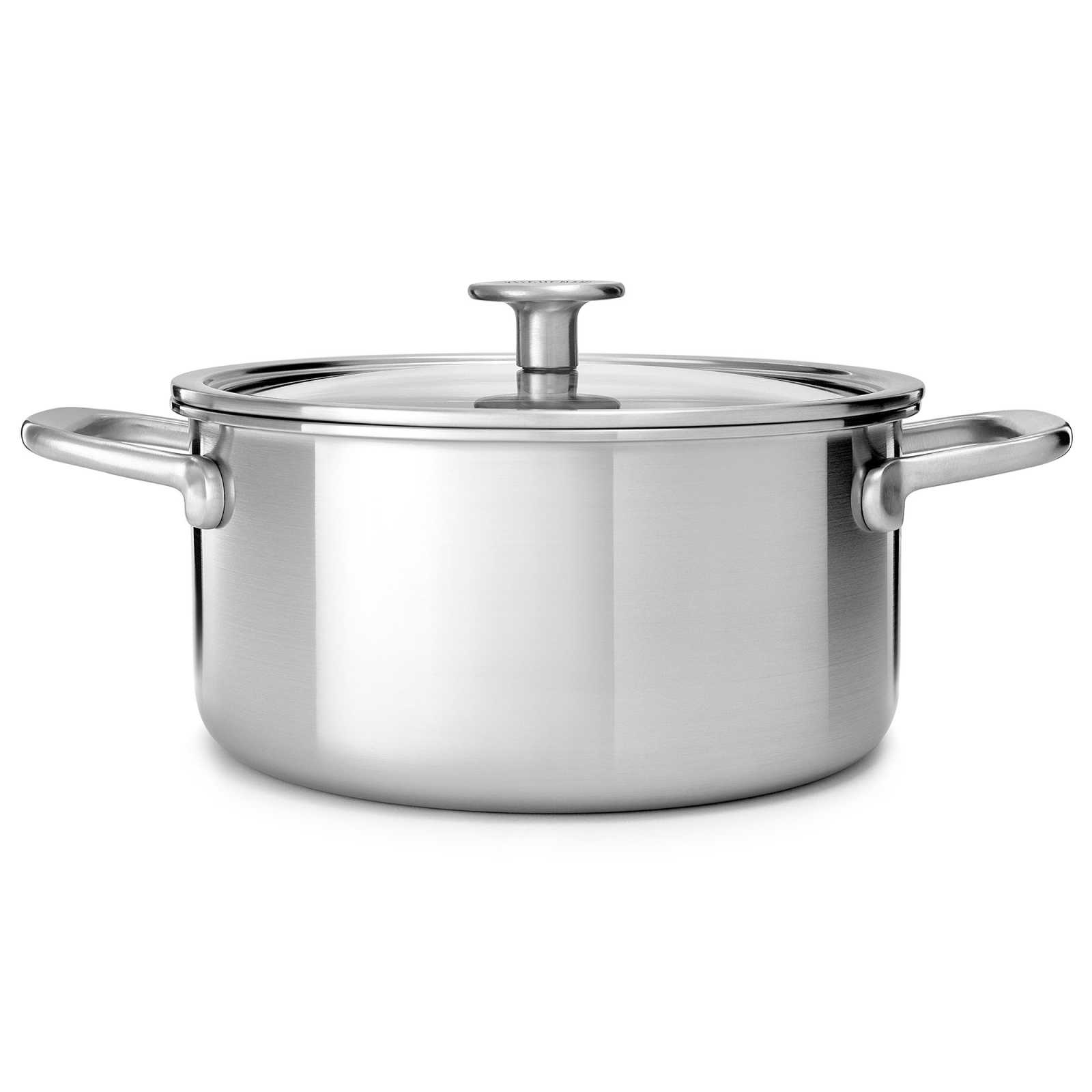 product image - Каструля з кришкою KitchenAid MSS, об'єм 4,9 л, сріблястий