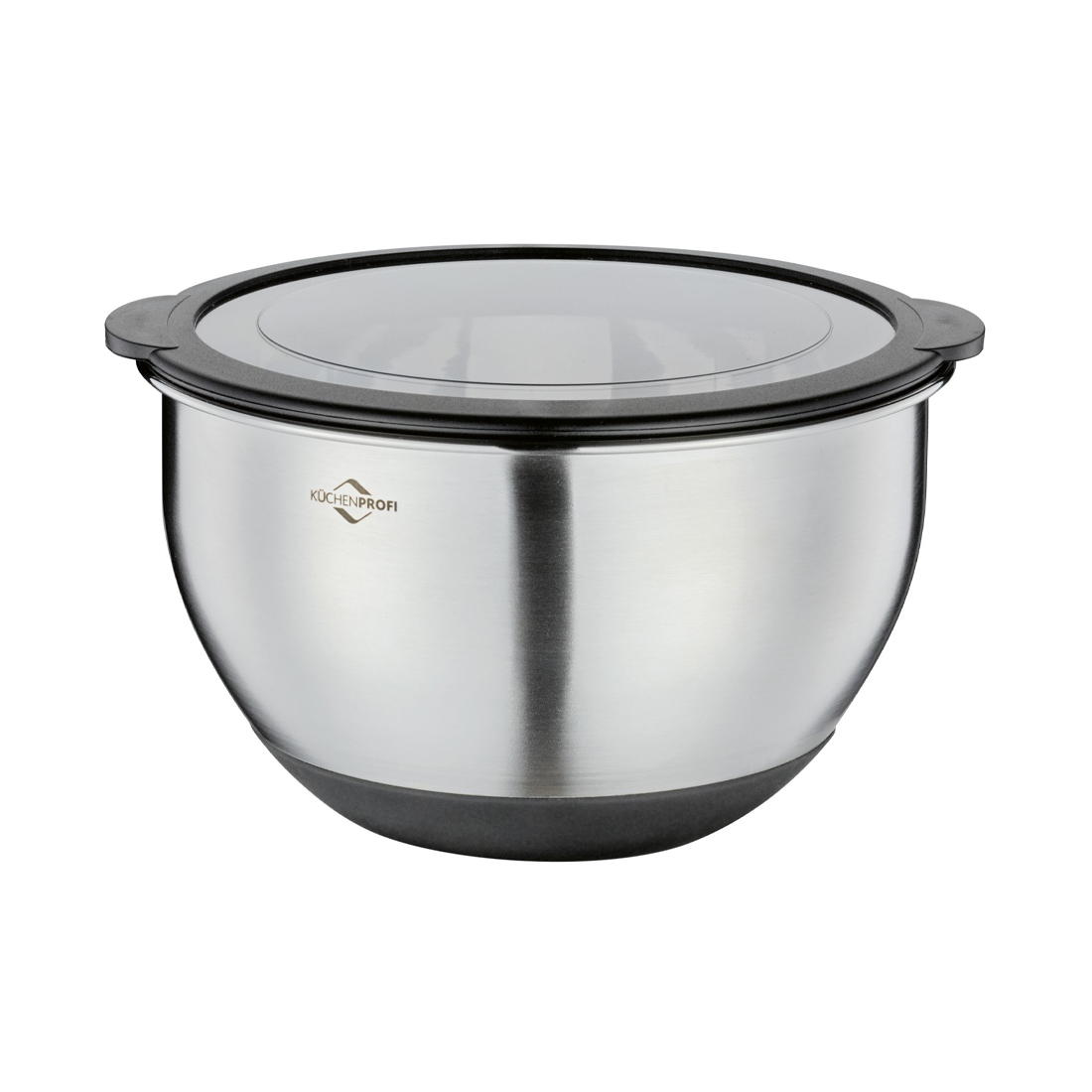 product image - Миска з кришкою Kuchenprofi Deluxe, об'єм 2,5 л, діаметр 20 см, сріблястий