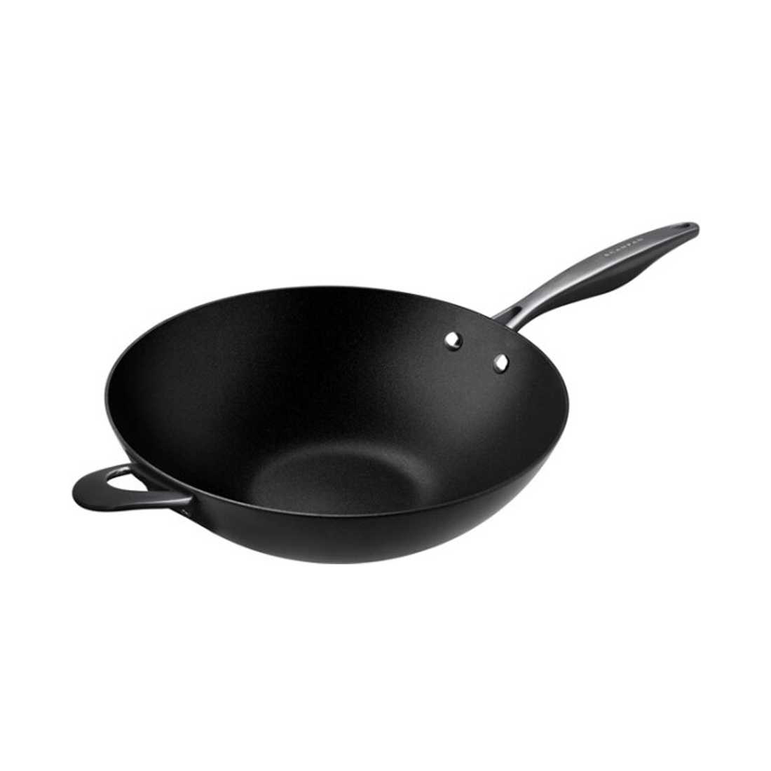 product image - Сковорода вок с антипригарным покрытием Scanpan Pro SB+, диаметр 32 см, черный