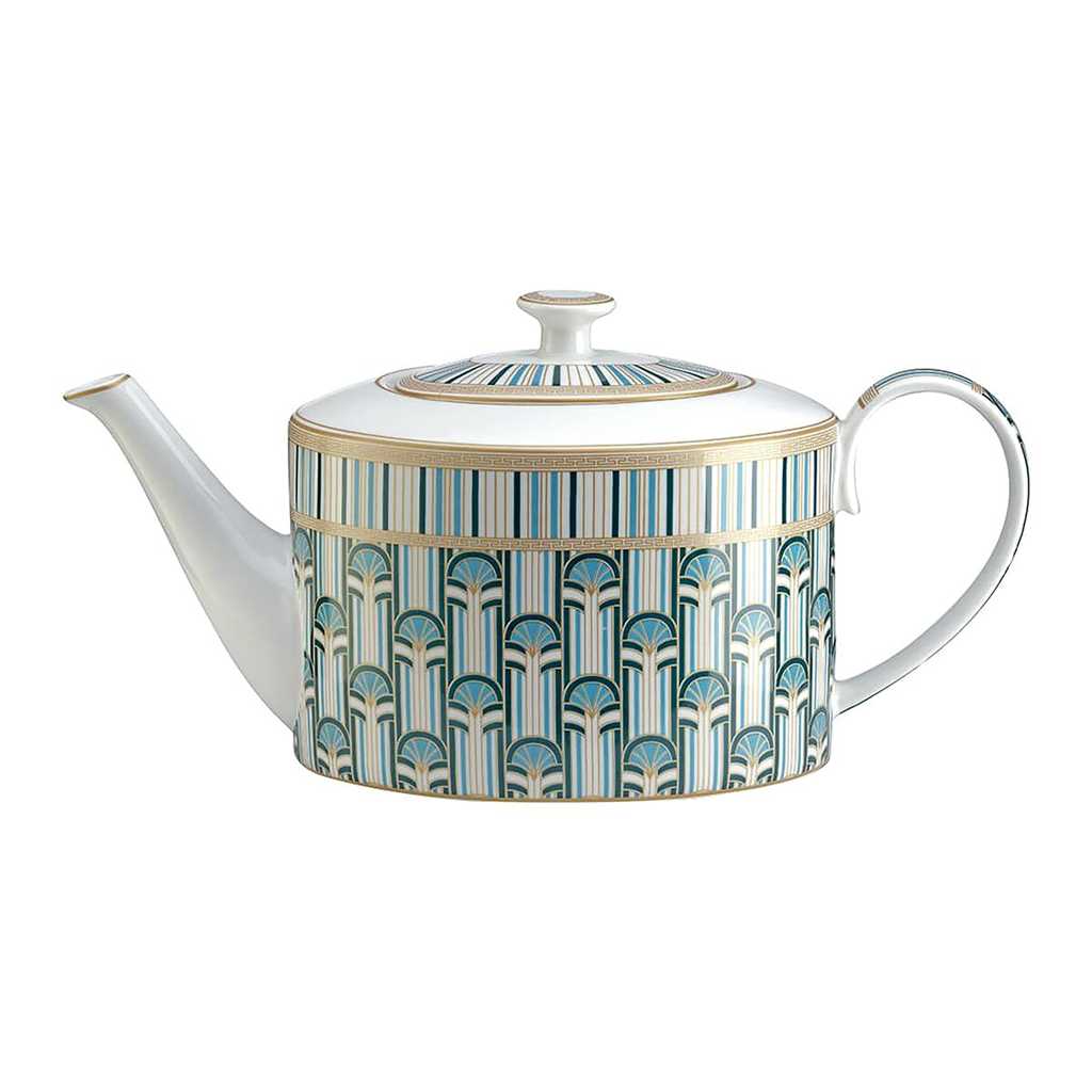 product image - Чайник фарфоровый Pozzi Milano LIBERTY, объем 1,2 л, белый с узором