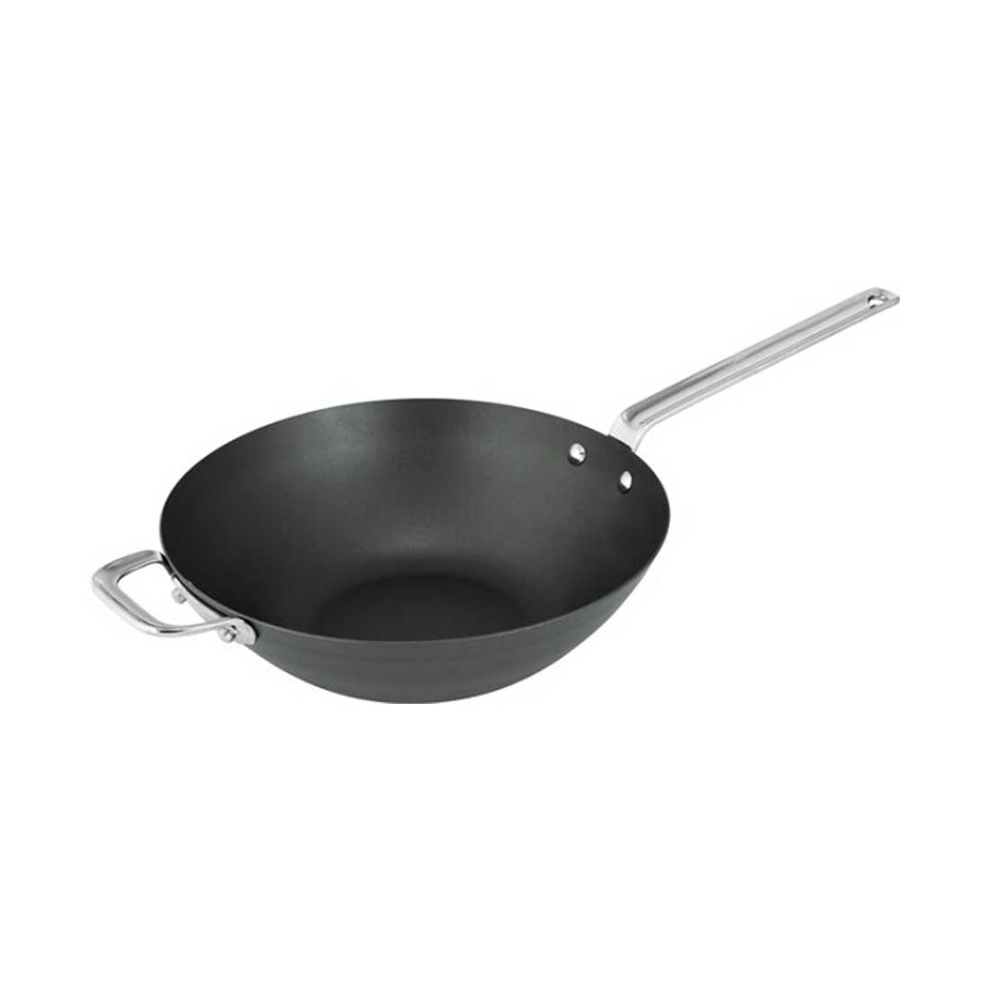 product image - Сковорода вок с антипригарным покрытием Scanpan Black Iron, диаметр 30 см, черный