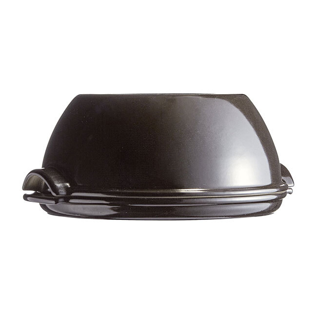 product image - Форма для випікання хліба кругла з кришкою Emile Henry SPECIALIZED COOKING, кераміка, 32,5x29,5x14 см, чорний