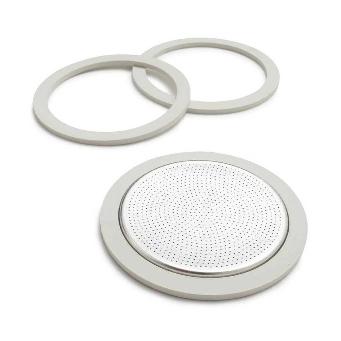 product image - Набір ущільнювачів і сито для кавоварки Bialetti на 9 чашок, 4 предмети