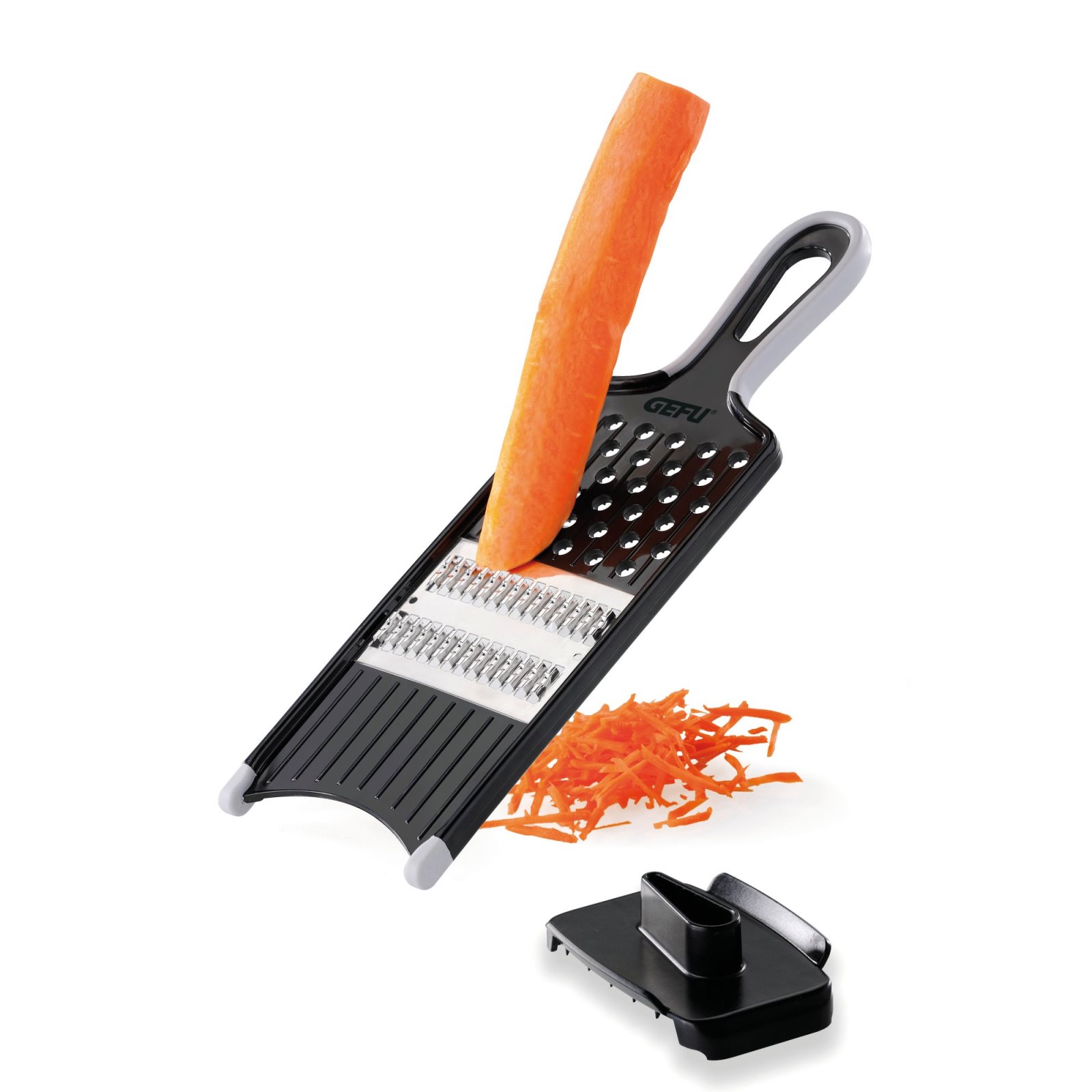 product image - Тертка-слайсер GEFU, 31х9,5 см, чорний