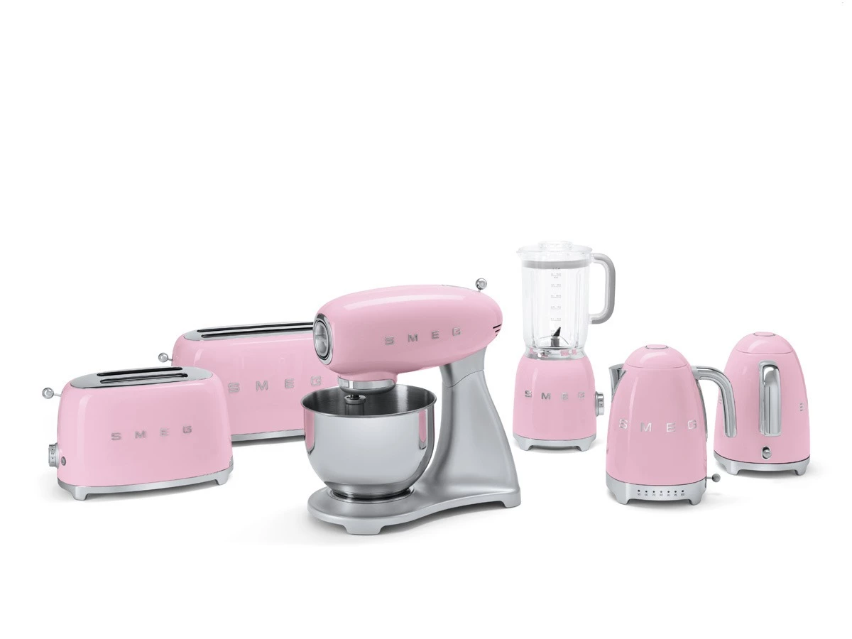 Блендер стаціонарний Smeg 50 Style, об'єм чаші 1,5 л, 39,7x19,7x16,3 см, рожевий Smeg BLF01PKEU фото 3