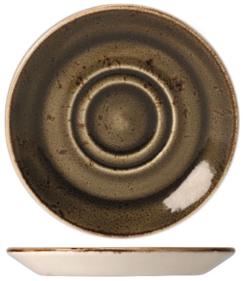 Блюдце фарфорове Steelite CRAFT BROWN, діаметр 15 см, коричневий Steelite 11320158 фото 2