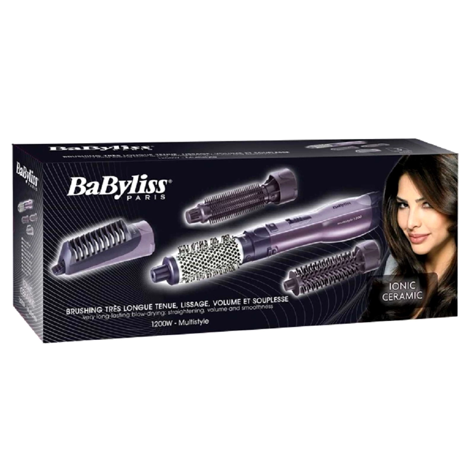 Фен-щітка Multistyle 1200 з 4 насадками BaByliss, темно-фіолетовий Babyliss AS121E фото 7