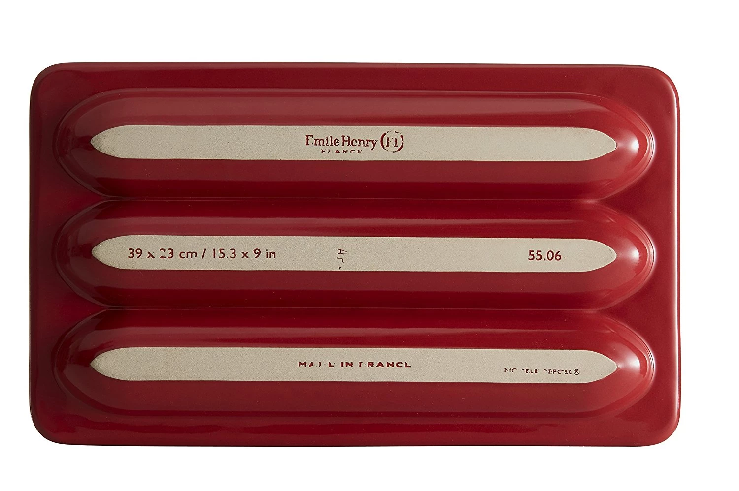 Форма для випічки багета з кришкою Emile Henry, 39х24 см, червоний Emile Henry 345506 фото 4